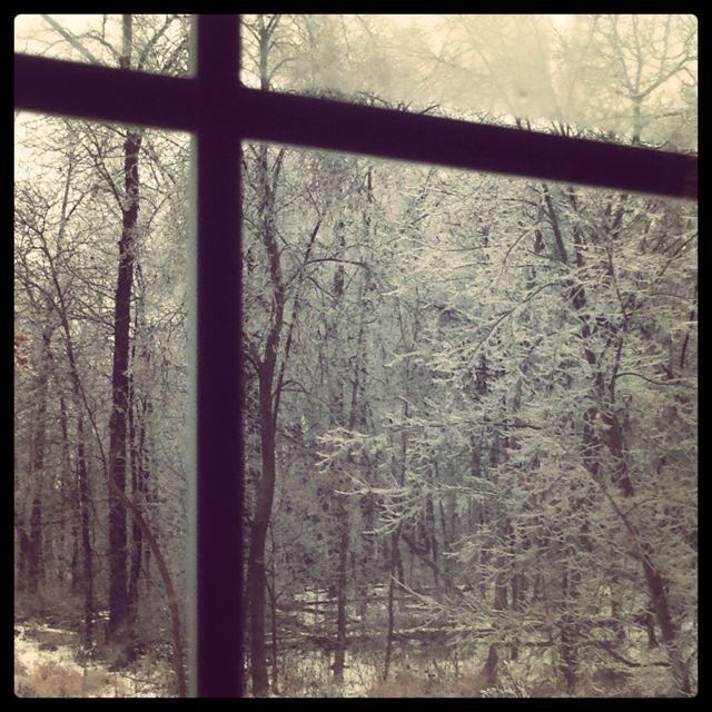 Snow Window Cherish